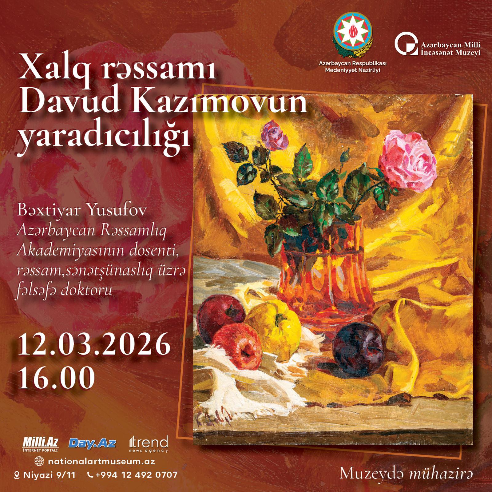 Творчество народного художника Азербайджана Давуда Кязымова глазами молодёжи (ФОТО)