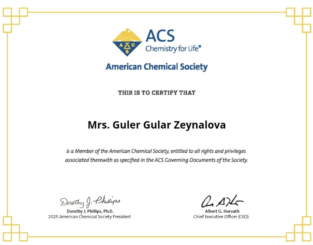 Азербайджанский исследователь Гюляр Зейналова избрана членом мировых научных обществ США и Великобритании (ФОТО)