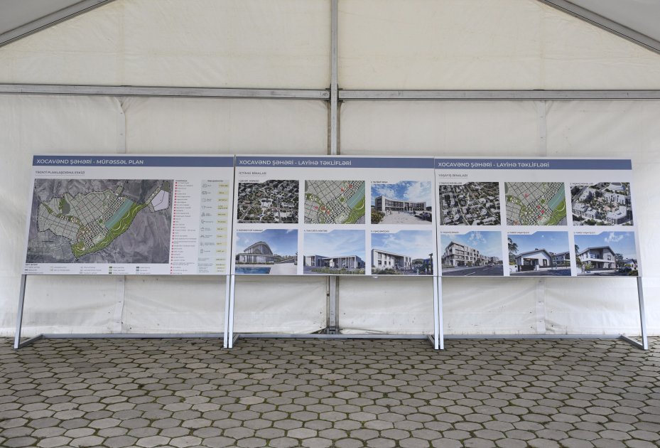 Члены Координационного штаба ознакомились с Генеральным планом города Ходжавенд (ФOTO)