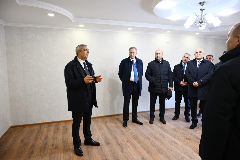 Члены Координационного штаба ознакомились с ремонтно-восстановительными работами в селе Гузейхырман Ходжавенда (ФОТО)