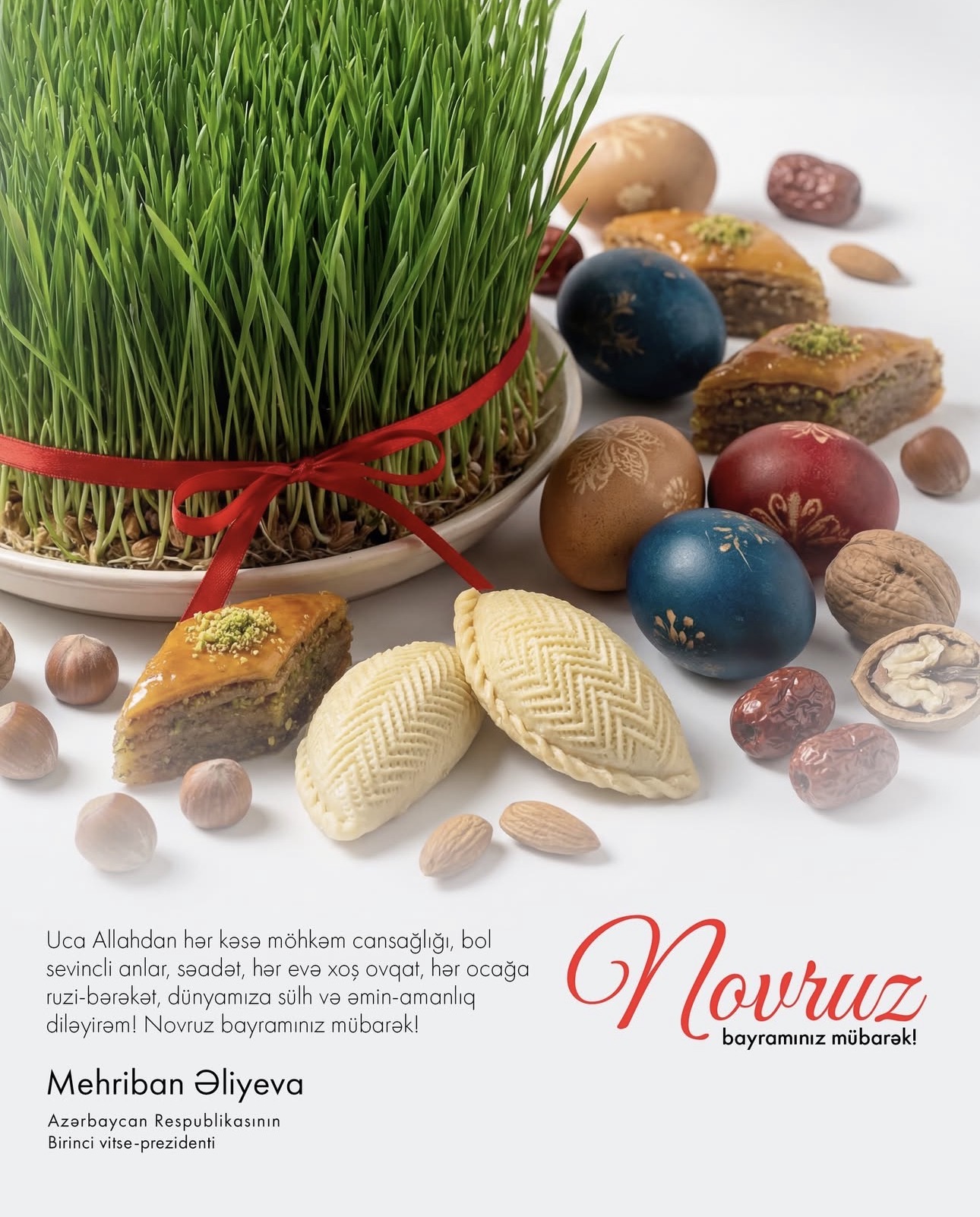Первый вице-президент Мехрибан Алиева поделилась публикацией в связи с праздником Новруз (ФОТО)