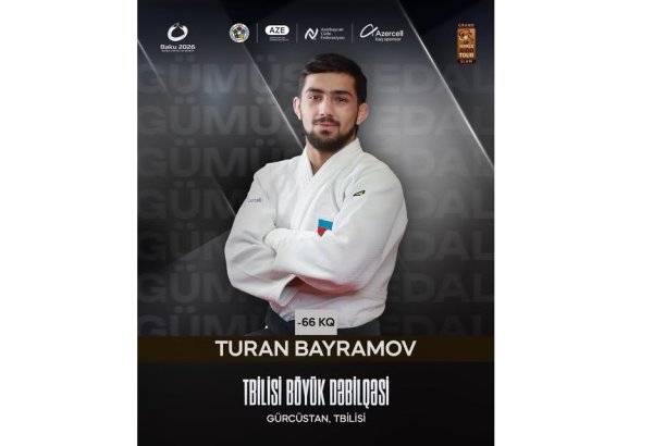 Азербайджанский дзюдоист завоевал серебряную медаль на турнире "Большого шлема"