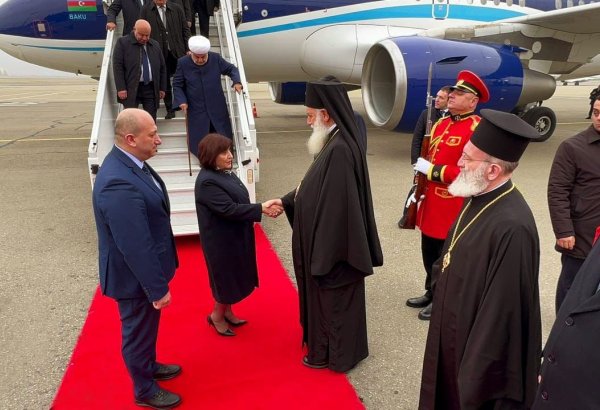 Сахиба Гафарова прибыла с визитом в Грузию (ФОТО)