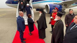 Сахиба Гафарова прибыла с визитом в Грузию (ФОТО)