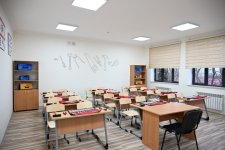 Президент Ильхам Алиев принял участие в открытии нового здания Шамахинского европейского лицея
(ФОТО)