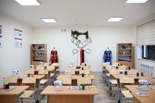 Президент Ильхам Алиев принял участие в открытии нового здания Шамахинского европейского лицея
(ФОТО)