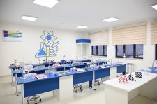 Президент Ильхам Алиев принял участие в открытии нового здания Шамахинского европейского лицея
(ФОТО)