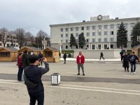 Международные путешественники в Ханкенди (ФОТО)