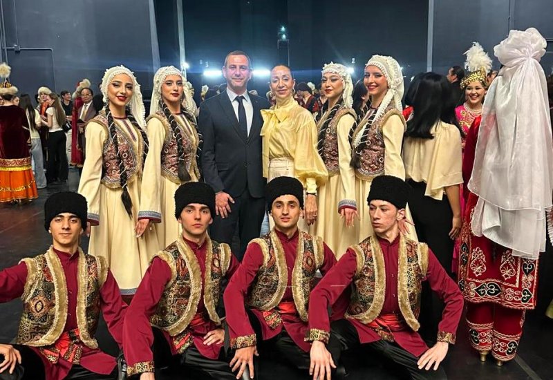 Коллектив Бакинской хореографической академии выступил на гала-концерте "ӨРЛЕУ. Эхо тюркских танцев" в Алматы (ВИДЕО, ФОТО)
