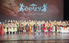 Коллектив Бакинской хореографической академии выступил на гала-концерте "ӨРЛЕУ. Эхо тюркских танцев" в Алматы (ВИДЕО, ФОТО)