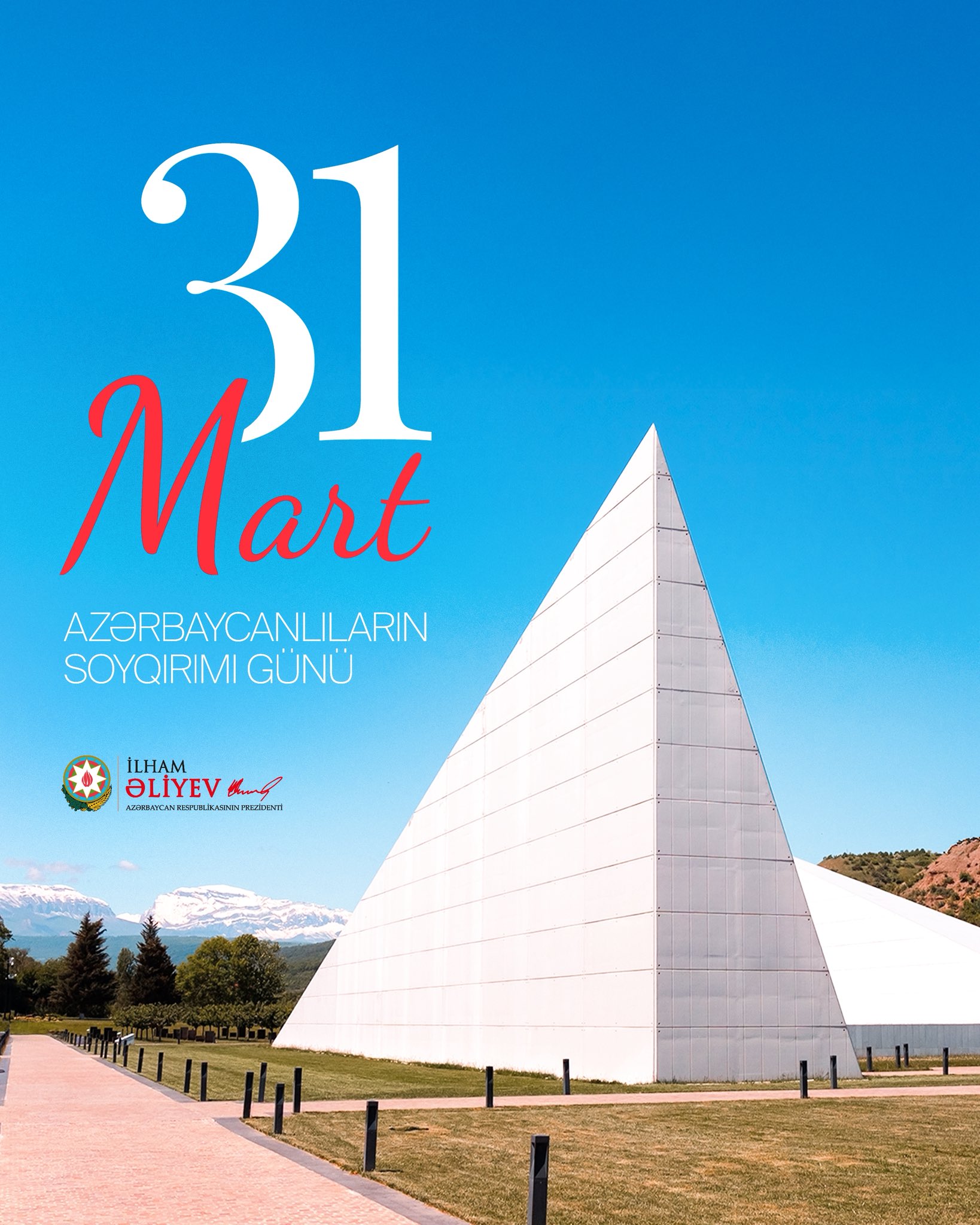 Президент Ильхам Алиев поделился публикацией в связи с Днем геноцида азербайджанцев (ФОТО)