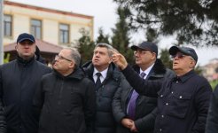 Кямаледдин Гейдаров ознакомился с ситуацией на участке оползня в Бадамдаре (ФОТО/ВИДЕО)