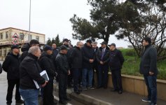 Кямаледдин Гейдаров ознакомился с ситуацией на участке оползня в Бадамдаре (ФОТО/ВИДЕО)