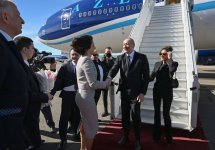 Президент Ильхам Алиев прибыл с государственным визитом в Грузию (ВИДЕО/ФОТО)