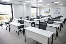 Президент Ильхам Алиев и Первая леди Мехрибан Алиева приняли участие в открытии Международного учебного центра в Национальной академии авиации (ФОТО/ВИДЕО)