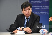 Вице-министр культуры и информации и председатель Комитета международной информации МИД Казахстана посетили офис АМИ Trend (ФОТО)