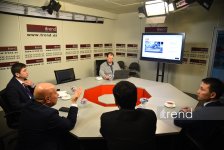 Вице-министр культуры и информации и председатель Комитета международной информации МИД Казахстана посетили офис АМИ Trend (ФОТО)