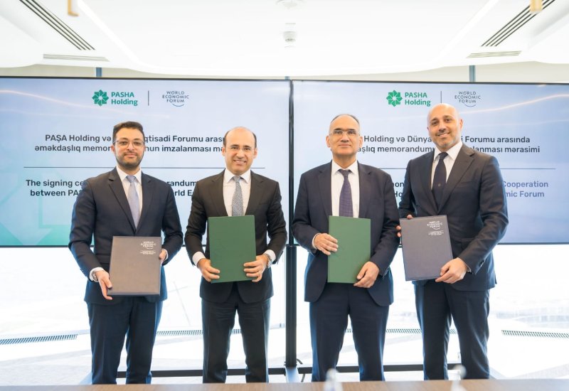 Состоялась церемония подписания Меморандума о сотрудничестве между компанией PASHA Holding и Всемирным Экономическим Форумом (ФОТО)