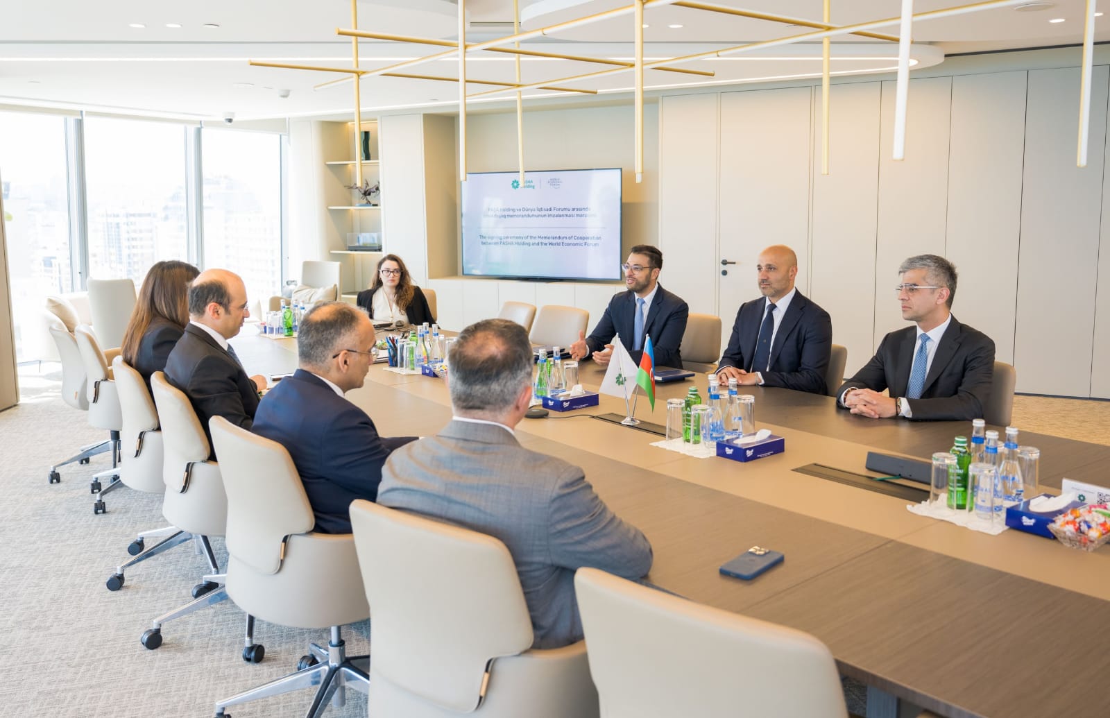 Состоялась церемония подписания Меморандума о сотрудничестве между компанией PASHA Holding и Всемирным Экономическим Форумом (ФОТО)