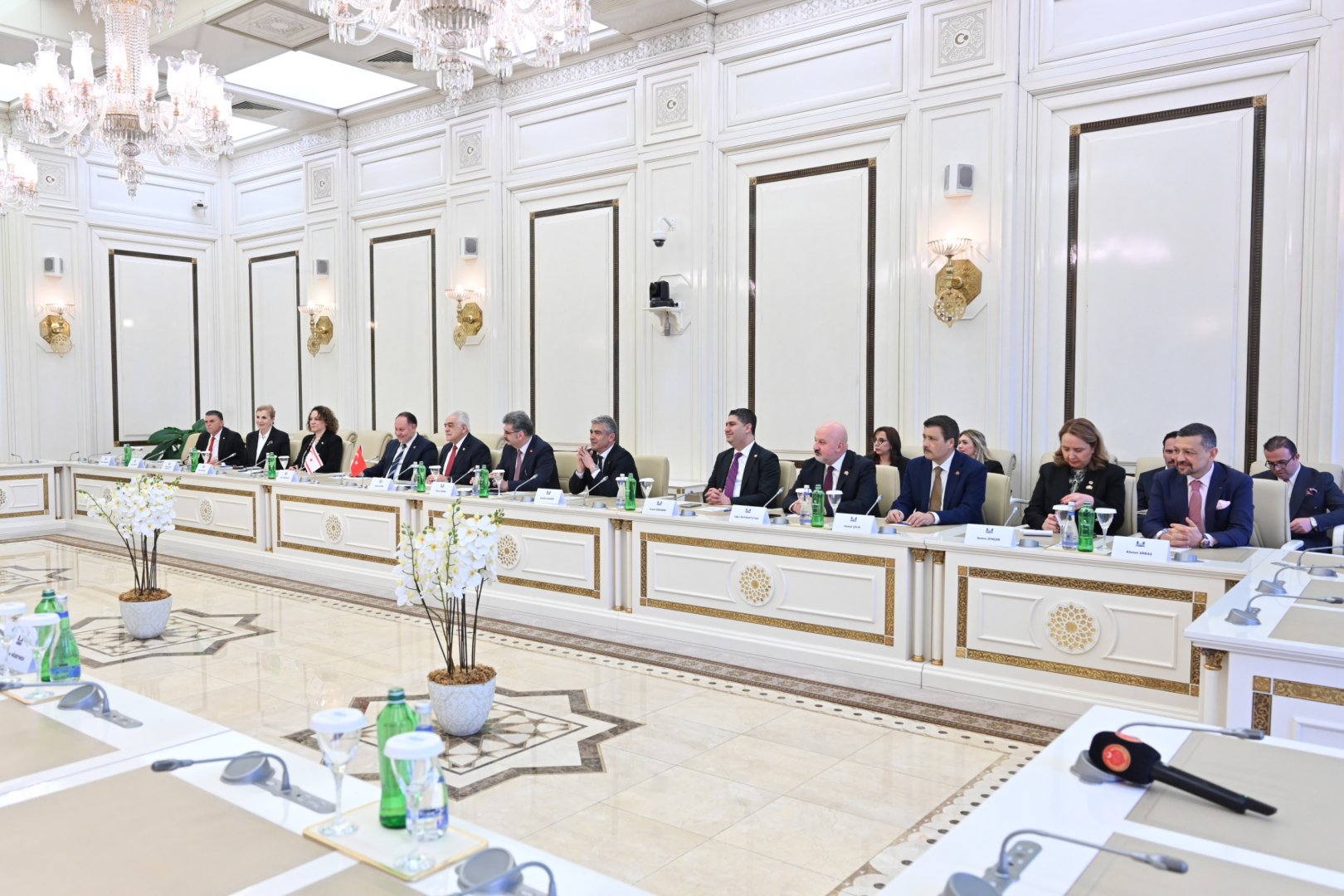 Сахиба Гафарова встретилась с участниками 3-й встречи парламентских групп дружбы Азербайджана, Турции и ТРСК (ФОТО)