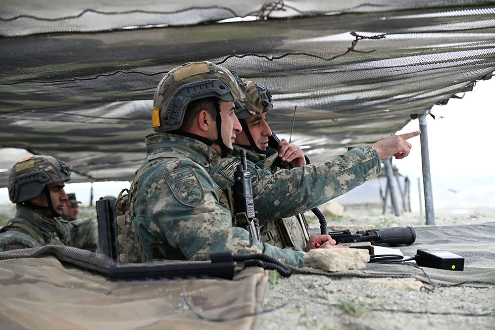 Руководящий состав минобороны Азербайджана проверил ход тактических учений (ФОТО)