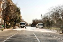 В Баку промыли сотни улиц в рамках городского субботника (ФОТО)