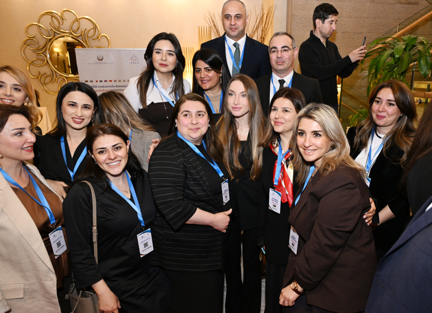 Вице-президент Фонда Гейдара Алиева Лейла Алиева выступила на церемонии открытия конференции на тему роли женщин на пространстве СВМДА (ФОТО)