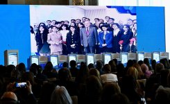 Вице-президент Фонда Гейдара Алиева Лейла Алиева выступила на церемонии открытия конференции на тему роли женщин на пространстве СВМДА (ФОТО)