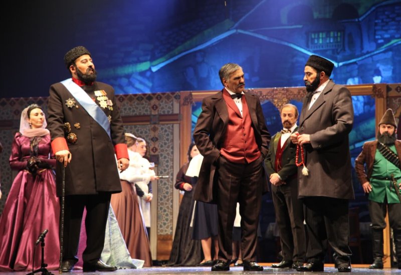 Гаджи Зейналабдин Тагиев - духовное возвращение на место созданного им театра. Блестящая премьера спектакля "Меценат" (ВИДЕО, ФОТО)