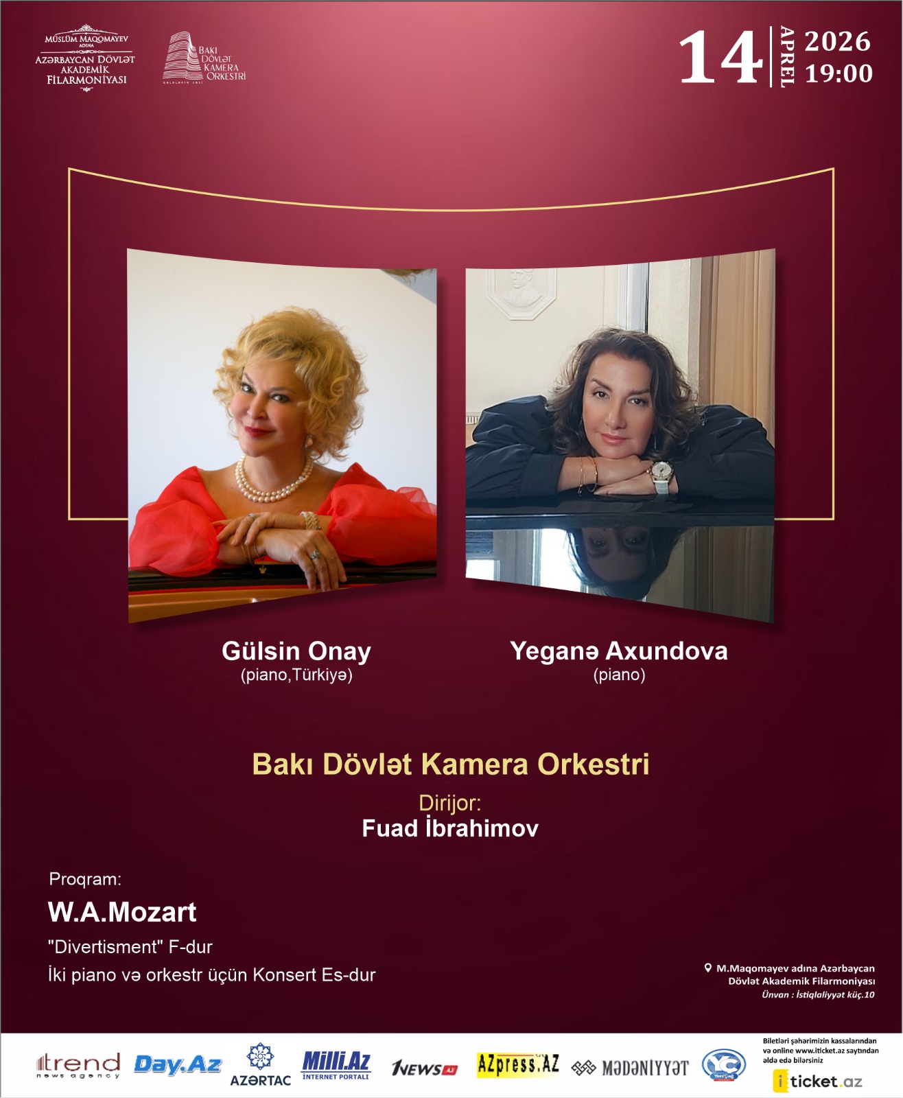 Известные музыканты из Азербайджана и Турции - Егана Ахундова и Гюльсин Онай выступили с блестящей программой (ФОТО)