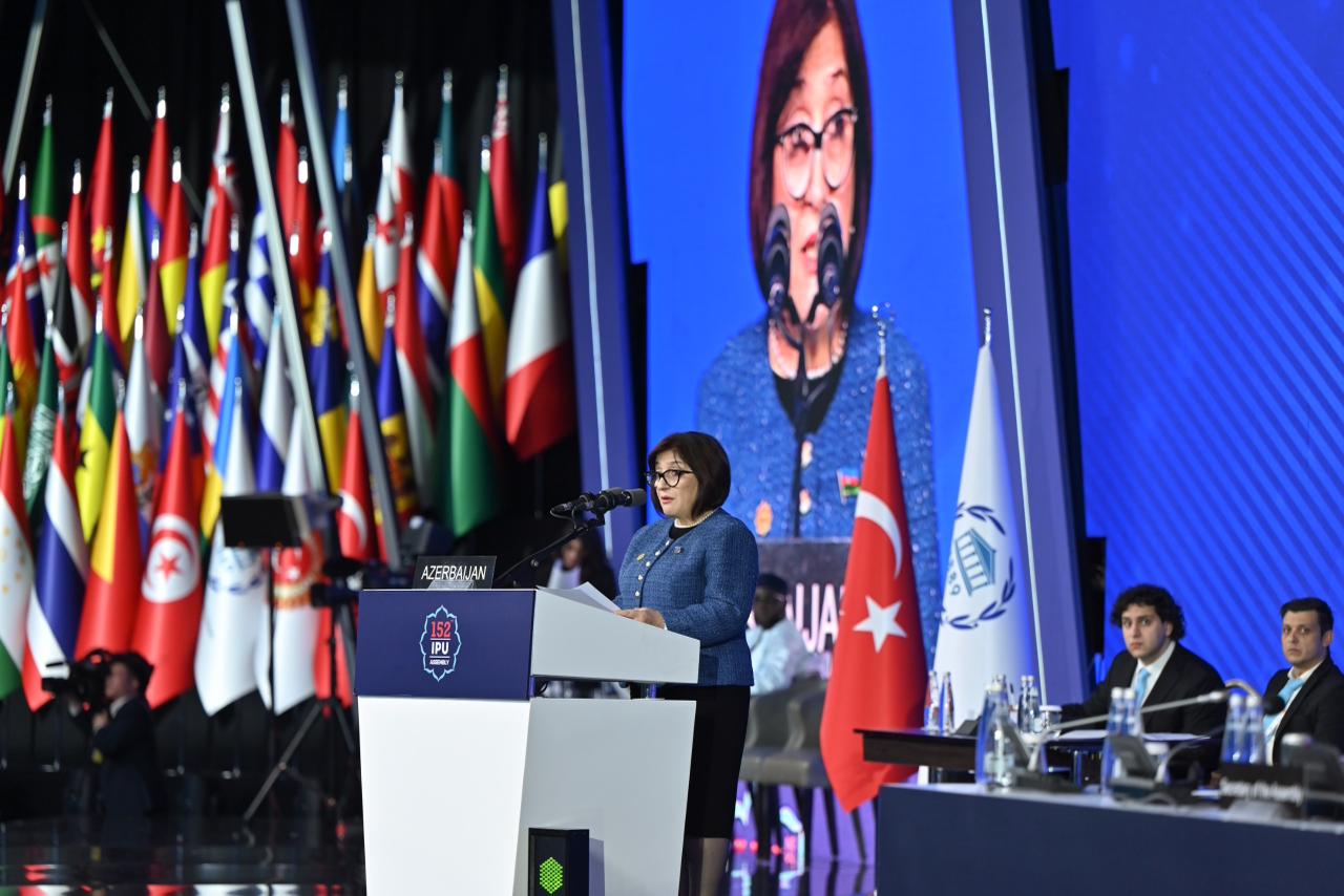 Сахиба Гафарова выступила на заседании 152-й Ассамблеи Межпарламентского союза (ФОТО)