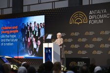 Первая леди Мехрибан Алиева в Анталье приняла участие в панели на тему «Объединившись ради мира в Палестине: борьба с разрушением системы образования и защита будущего» (ФОТО)