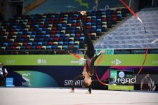 Завершился второй день Кубка мира по художественной гимнастике в Баку (ФОТО)