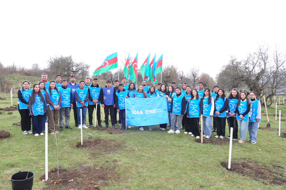 В селе Шахдаг Гядабейского района высажено более 6500 саженцев (ФОТО)