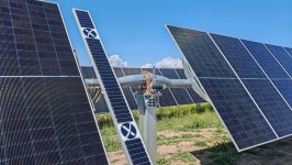 В Джебраиле в рамках проекта "Шафаг" установлен первый солнечный модуль (ФОТО)