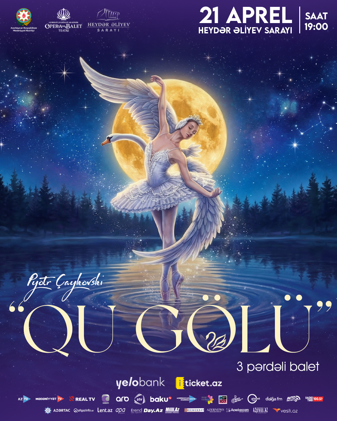 Белый лебедь, чёрная тайна - между светом и тьмой в Баку (ВИДЕО, ФОТО)