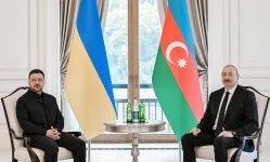 Состоялась встреча Президента Ильхама Алиева с Президентом Украины в формате «один на один» (ФОТО/ВИДЕО)