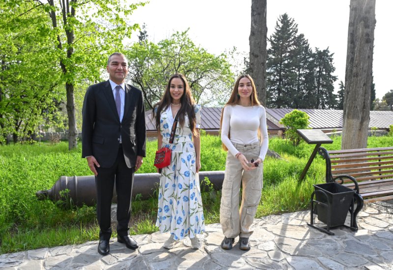 Лейла Алиева и Арзу Алиева приняли участие в открытии после восстановления историко-архитектурных памятников в Шеки (ФОТО)