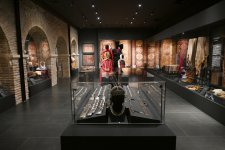 Лейла Алиева и Арзу Алиева приняли участие в открытии после восстановления историко-архитектурных памятников в Шеки (ФОТО)