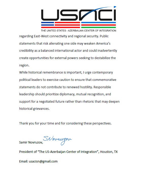 Азербайджанцы мира обратились к мэру Нью-Йорка (ФОТО)