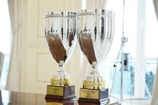 Президент Ильхам Алиев принял борцов, завоевавших первое место в командном зачете на чемпионате Европы (ФОТО)