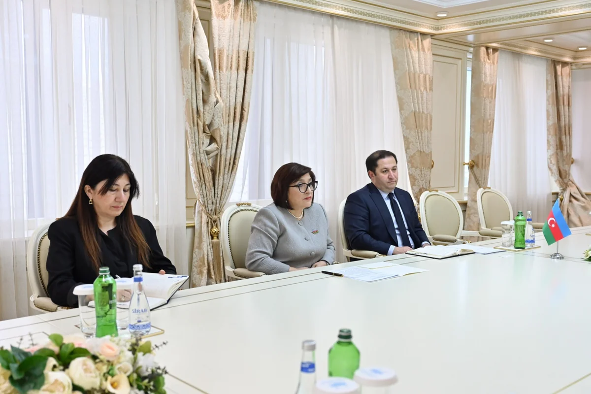 Сахиба Гафарова провела обмен мнениями с послом Греции (ФОТО)