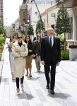 Президент Ильхам Алиев и Первая леди Мехрибан Алиева приняли участие в открытии после реконструкции улицы Ислама Сафарли в Баку (ФОТО)