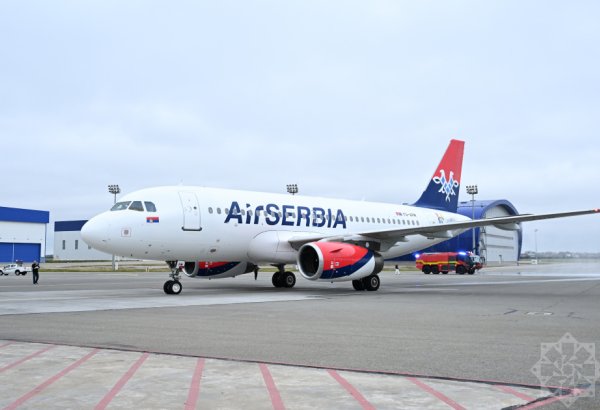 Рейс авиакомпании Air Serbia Белград–Баку встретили в Международном аэропорту Гейдар Алиев
