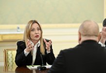 Состоялась встреча Президента Ильхама Алиева с Председателем Совета министров Италии Джорджей Мелони в расширенном составе (ФОТО)