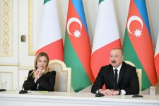 Президент Ильхам Алиев и Председатель Совета министров Италии выступили с заявлениями для прессы (ФОТО/ВИДЕО)