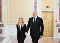 Состоялась встреча Президента Ильхама Алиева с Председателем Совета министров Италии Джорджей Мелони в формате «один на один» (ФОТО)