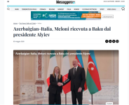 Мировые медиа широко осветили переговоры в Баку Премьер-министра Джорджи Мелони с Президентом Ильхамом Алиевым (ФОТО)