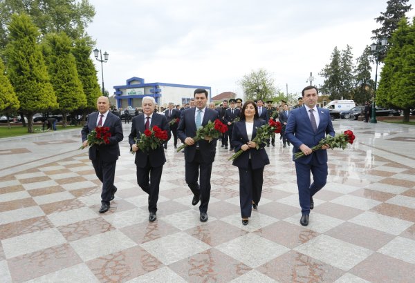 В Хачмазском районе состоялась конференция, посвященная 103-й годовщине со дня рождения общенационального лидера Гейдара Алиева (ФОТО)