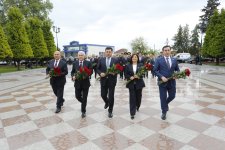 В Хачмазском районе состоялась конференция, посвященная 103-й годовщине со дня рождения общенационального лидера Гейдара Алиева (ФОТО)